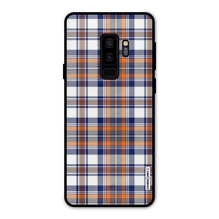 Shades Of Check Metal Back Case for Galaxy S9 Plus