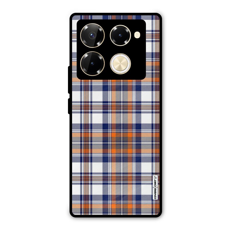 Shades Of Check Metal Back Case for Infinix Note 40 Pro Plus