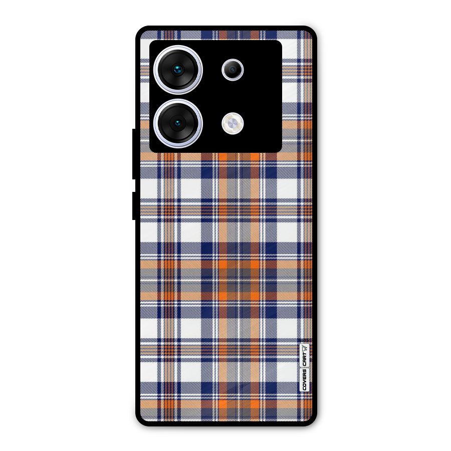 Shades Of Check Metal Back Case for Infinix Zero 30 5G