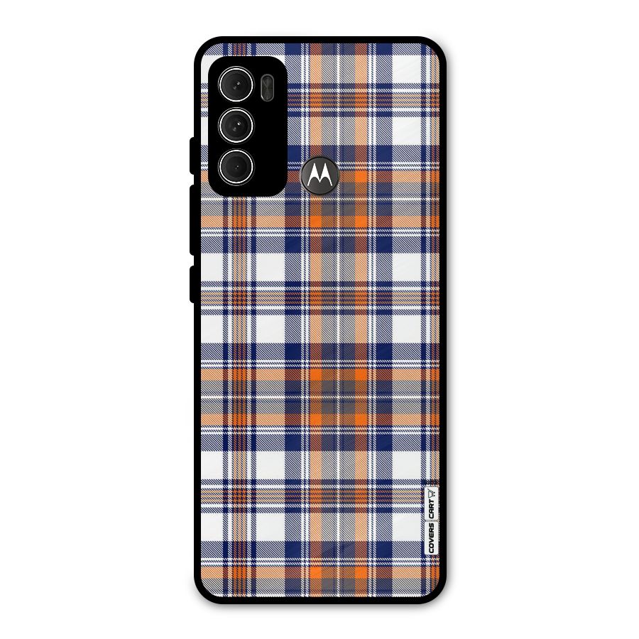 Shades Of Check Metal Back Case for Moto G60