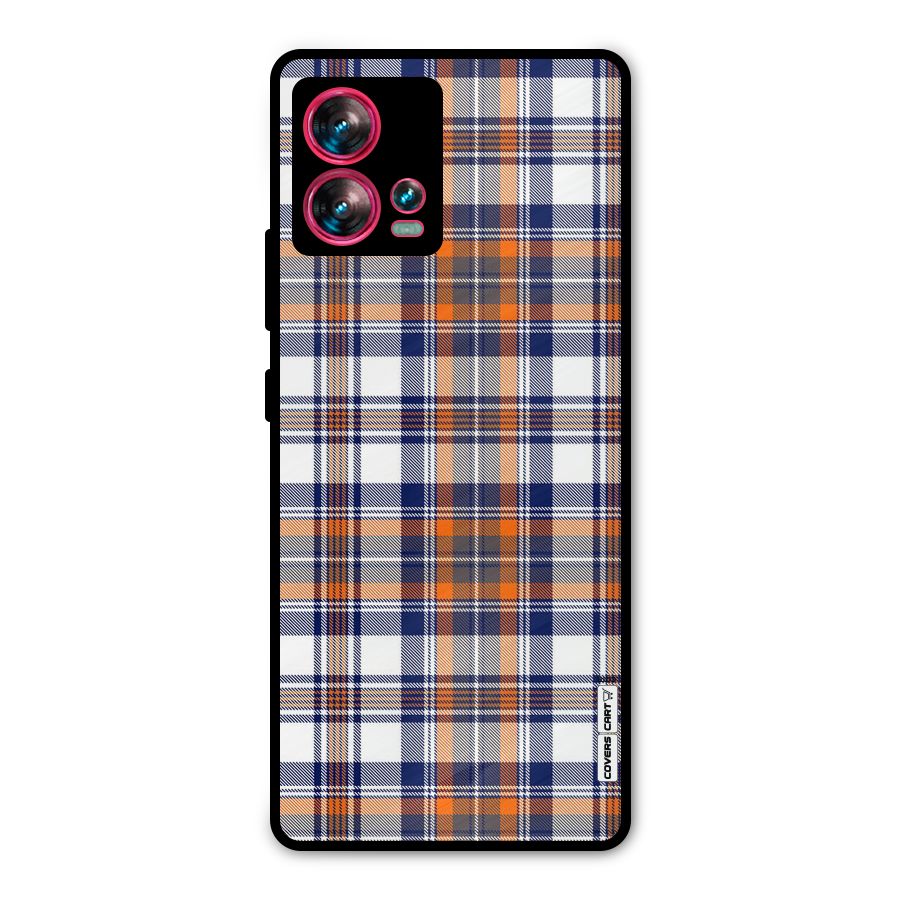 Shades Of Check Metal Back Case for Motorola Edge 30 Fusion