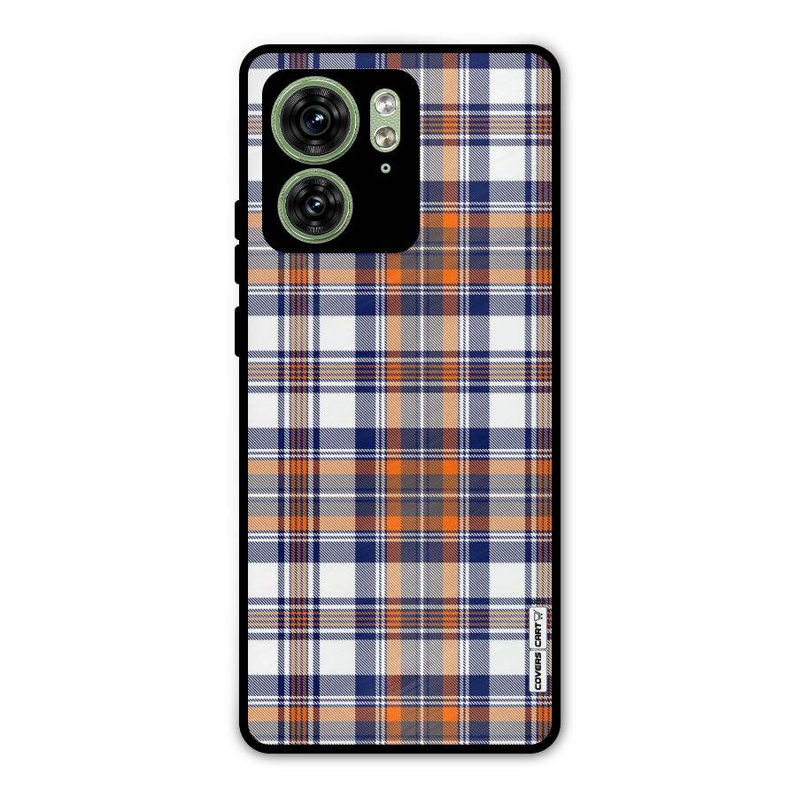 Shades Of Check Metal Back Case for Motorola Edge 40 5G