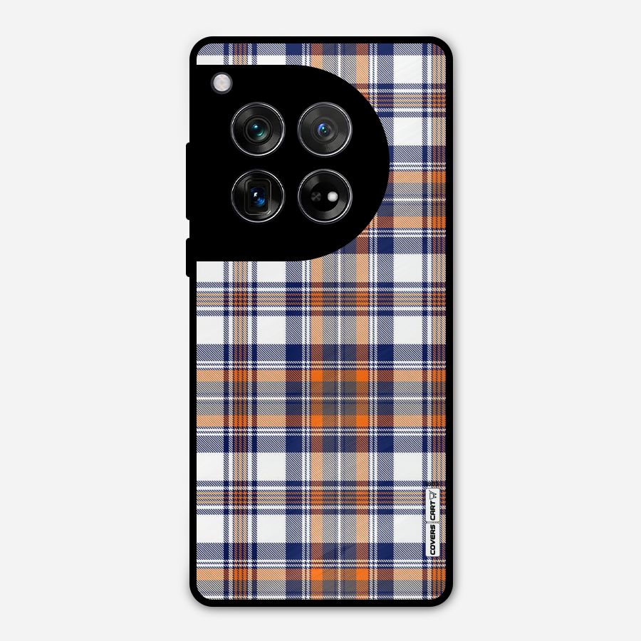 Shades Of Check Metal Back Case for OnePlus 12