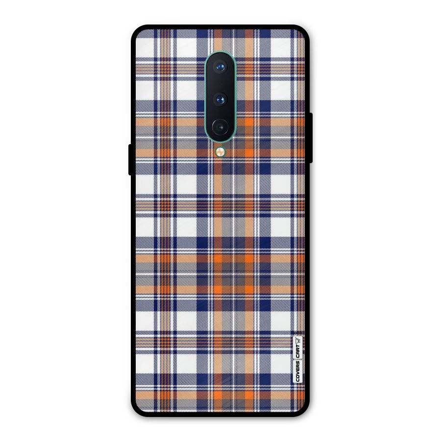 Shades Of Check Metal Back Case for OnePlus 8