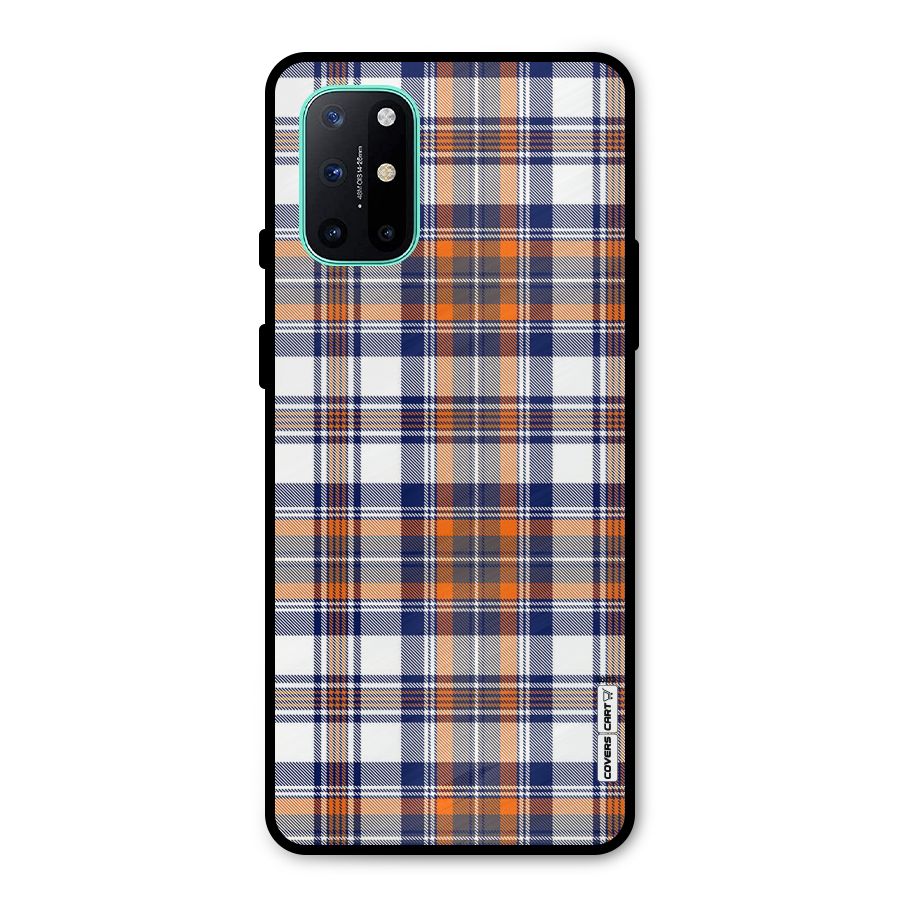 Shades Of Check Metal Back Case for OnePlus 8T