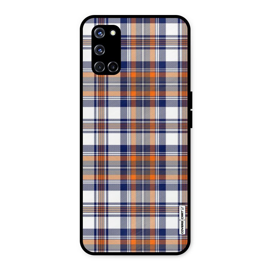 Shades Of Check Metal Back Case for Oppo A52