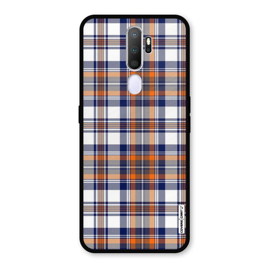 Shades Of Check Metal Back Case for Oppo A9 (2020)