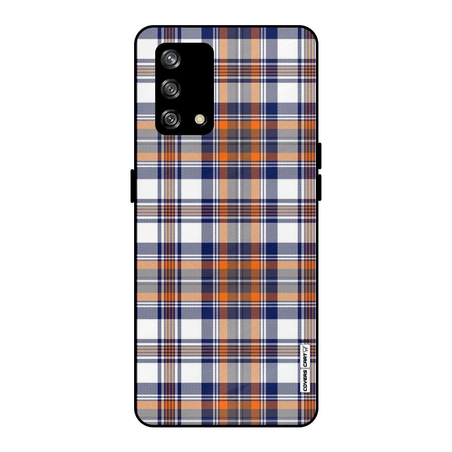 Shades Of Check Metal Back Case for Oppo F19