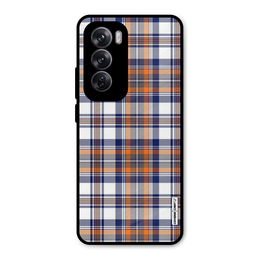 Shades Of Check Metal Back Case for Oppo Reno12 Pro