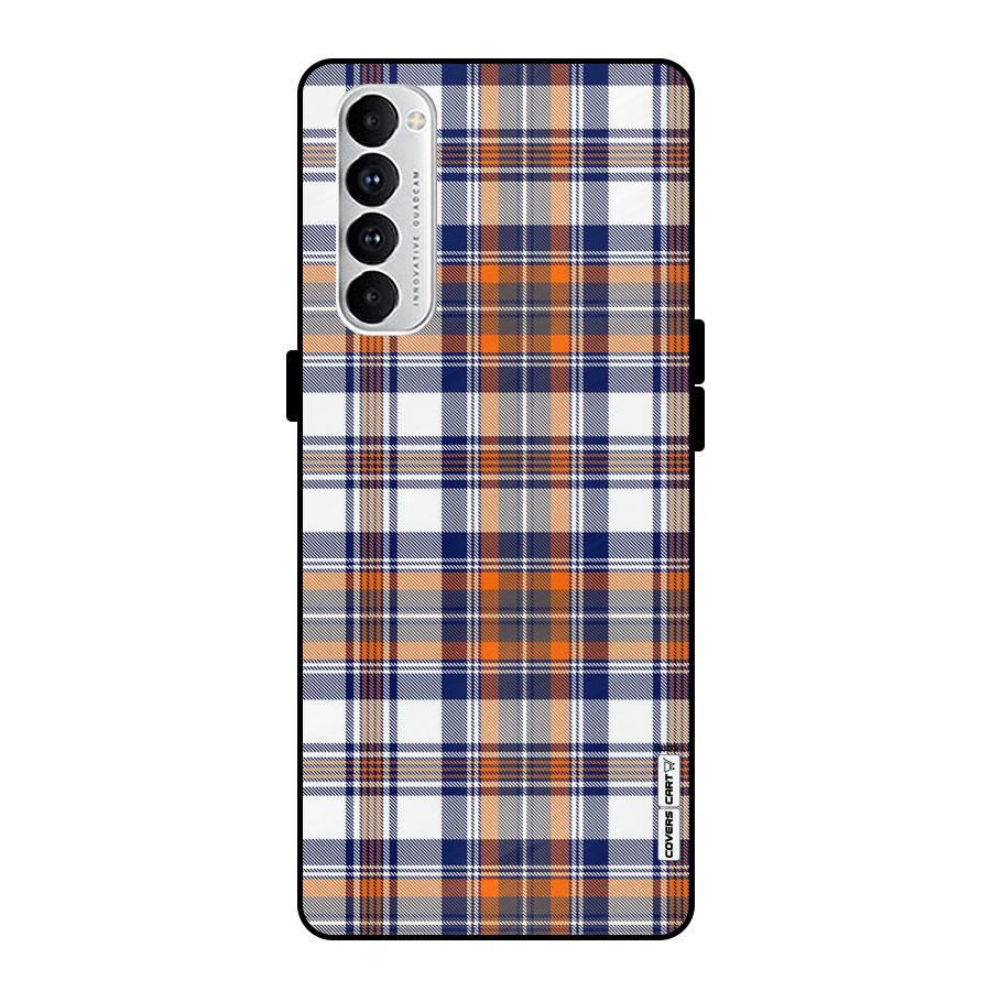 Shades Of Check Metal Back Case for Oppo Reno4 Pro