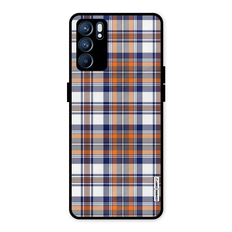 Shades Of Check Metal Back Case for Oppo Reno6 5G