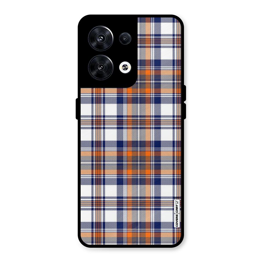 Shades Of Check Metal Back Case for Oppo Reno8 5G