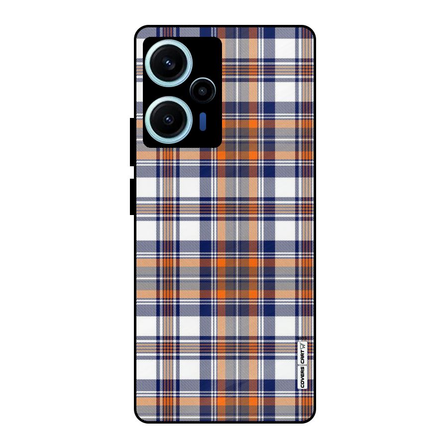 Shades Of Check Metal Back Case for Poco F5