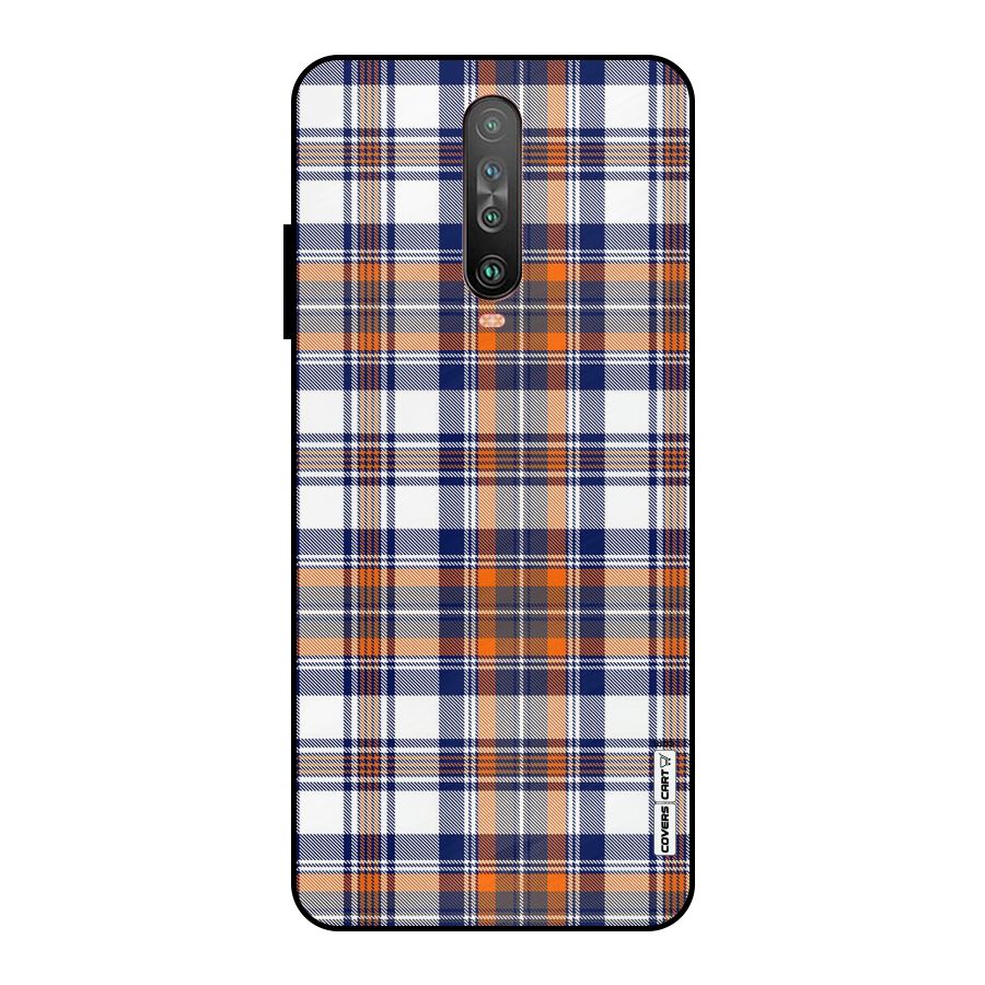 Shades Of Check Metal Back Case for Poco X2