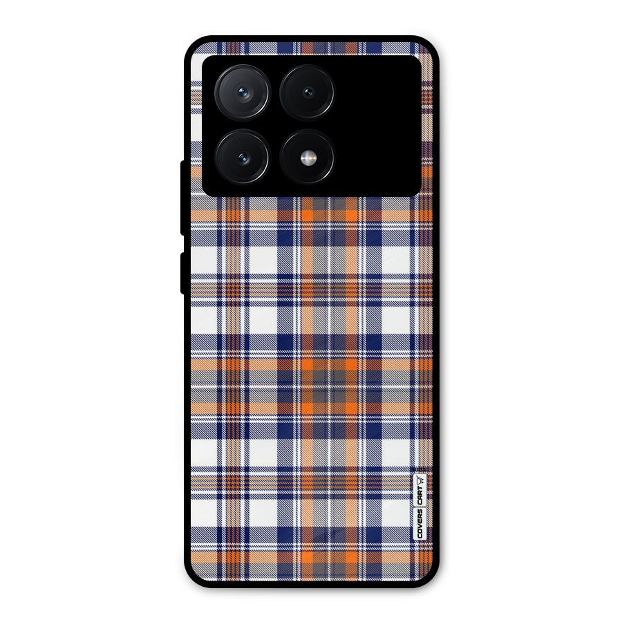 Shades Of Check Metal Back Case for Poco X6 Pro