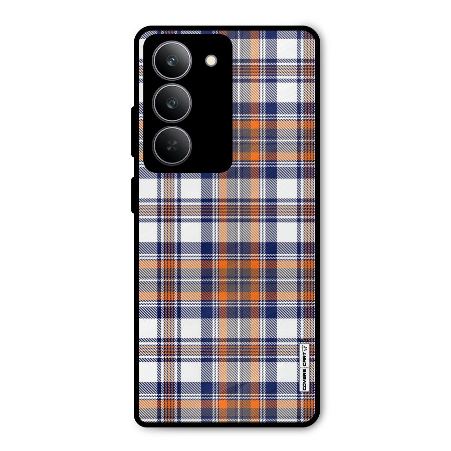 Shades Of Check Metal Back Case for Realme 14x