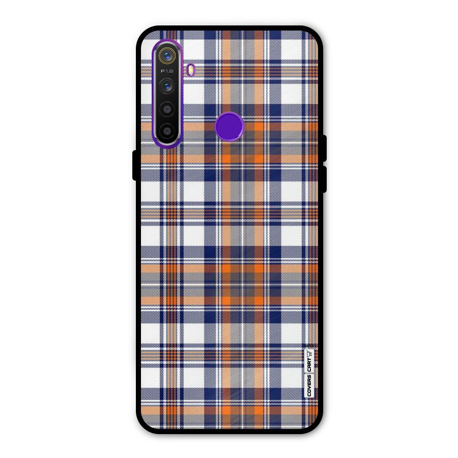 Shades Of Check Metal Back Case for Realme 5