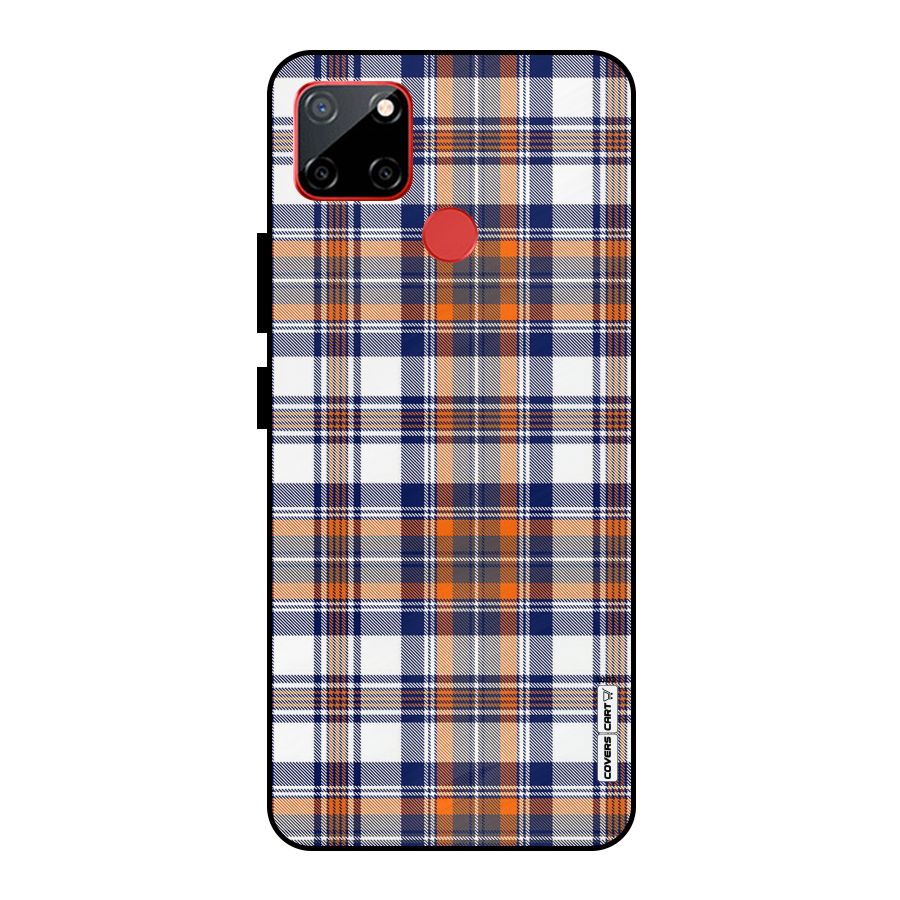 Shades Of Check Metal Back Case for Realme C12