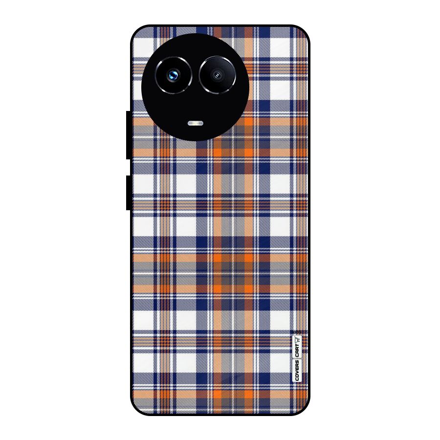 Shades Of Check Metal Back Case for Realme Narzo 60X