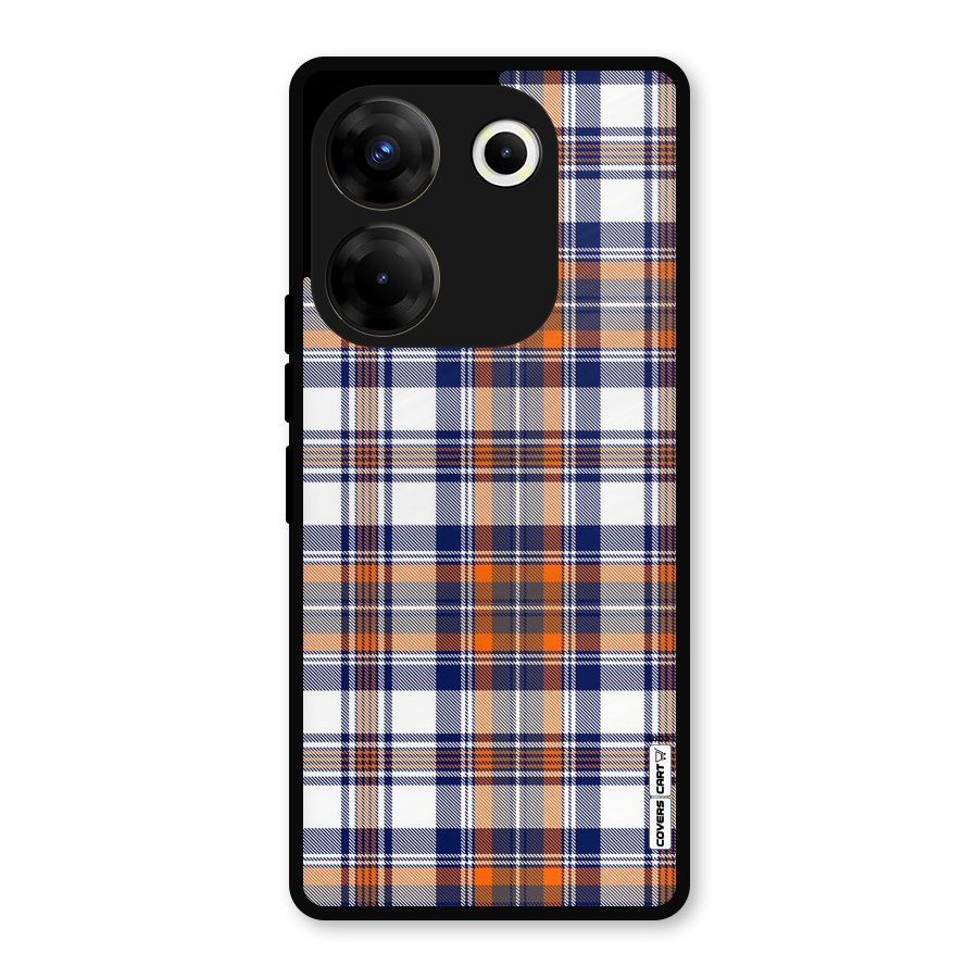 Shades Of Check Metal Back Case for Tecno Camon 20