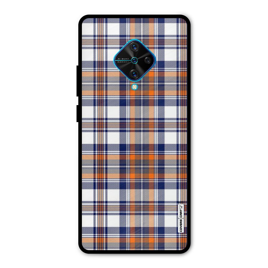 Shades Of Check Metal Back Case for Vivo S1 Pro