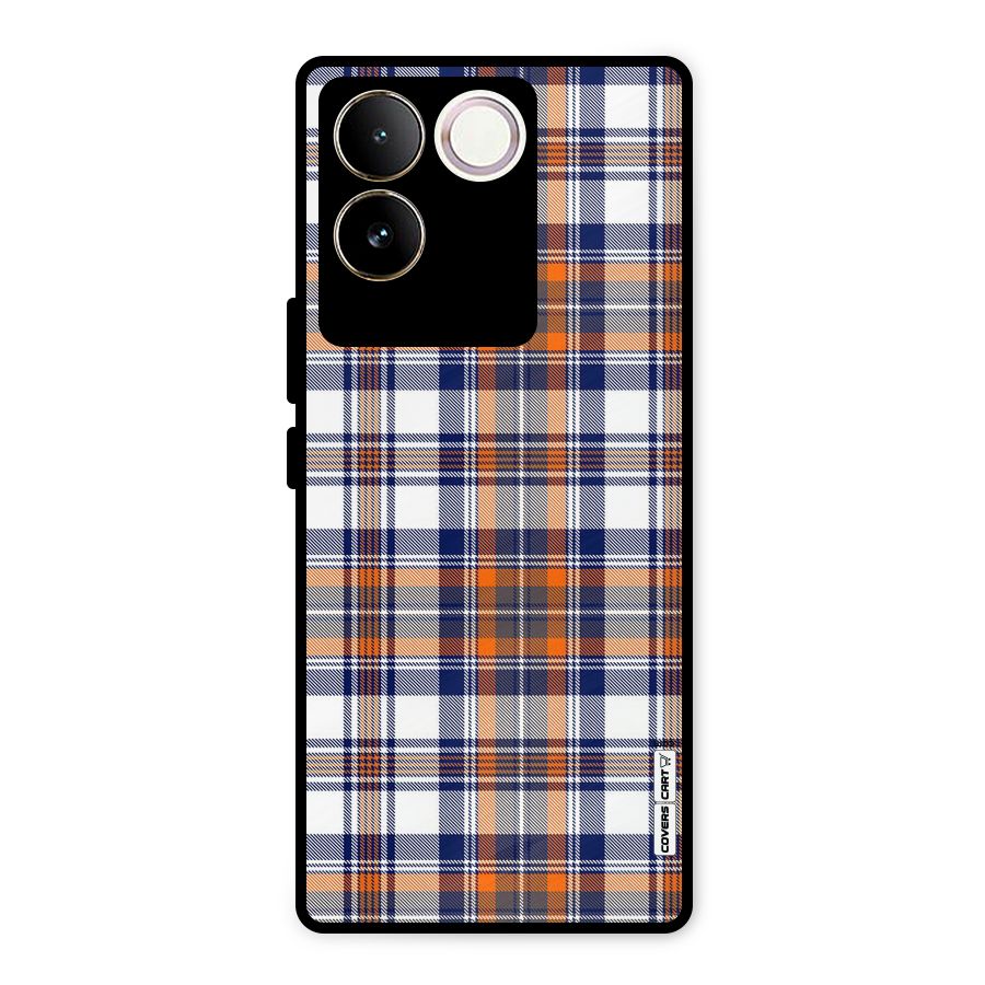 Shades Of Check Metal Back Case for Vivo T2 Pro
