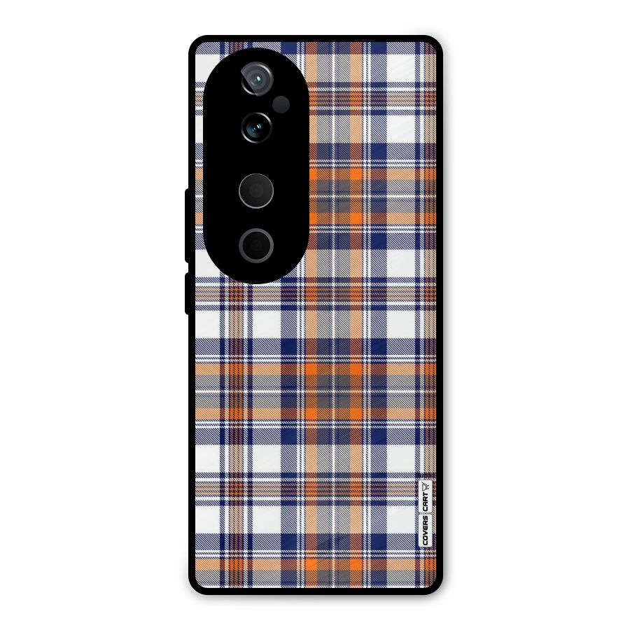 Shades Of Check Metal Back Case for Vivo T3 Ultra