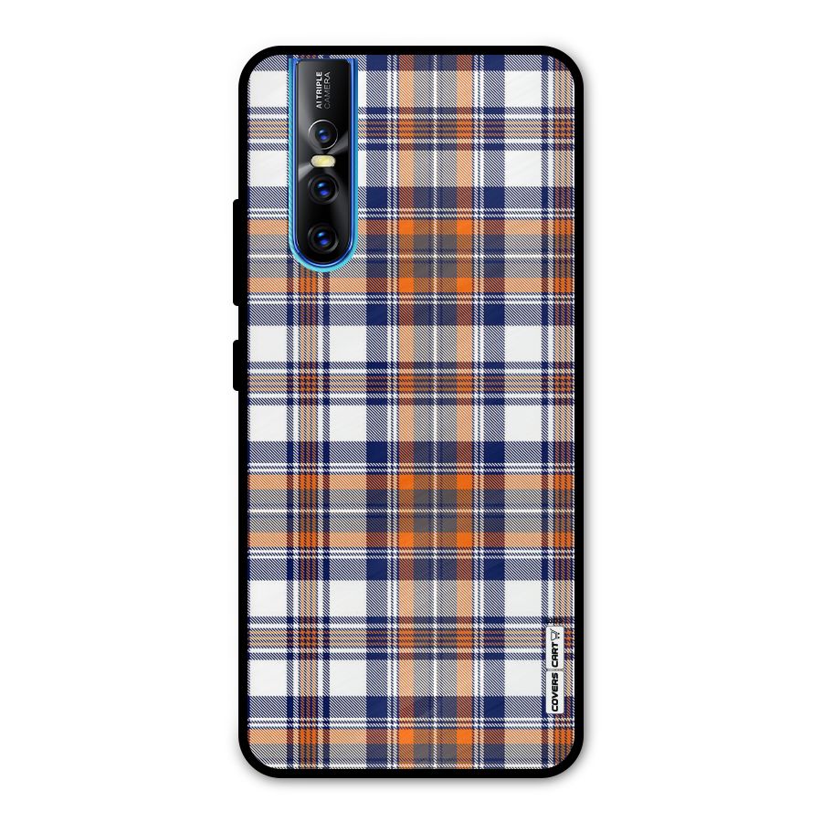 Shades Of Check Metal Back Case for Vivo V15 Pro