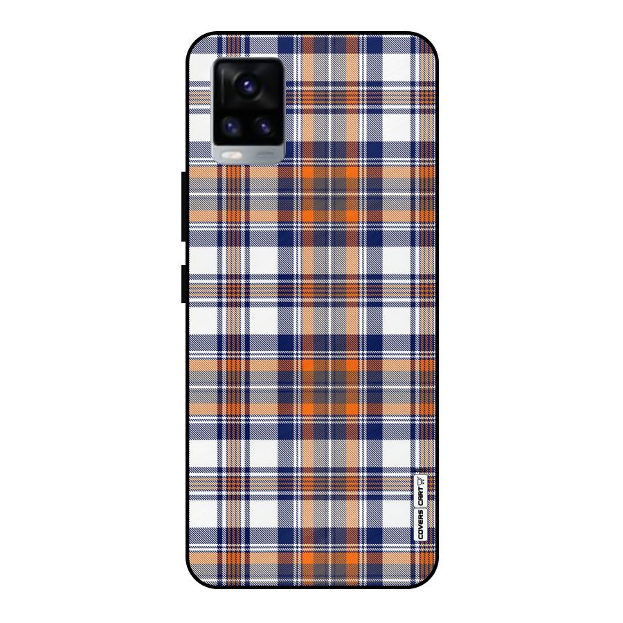 Shades Of Check Metal Back Case for Vivo V20 2021