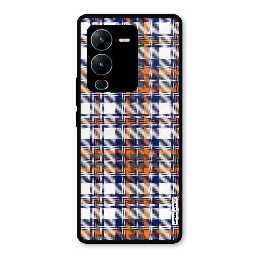 Shades Of Check Metal Back Case for Vivo V25 Pro