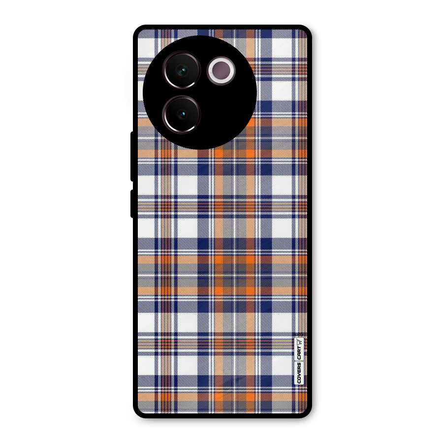 Shades Of Check Metal Back Case for Vivo V30e