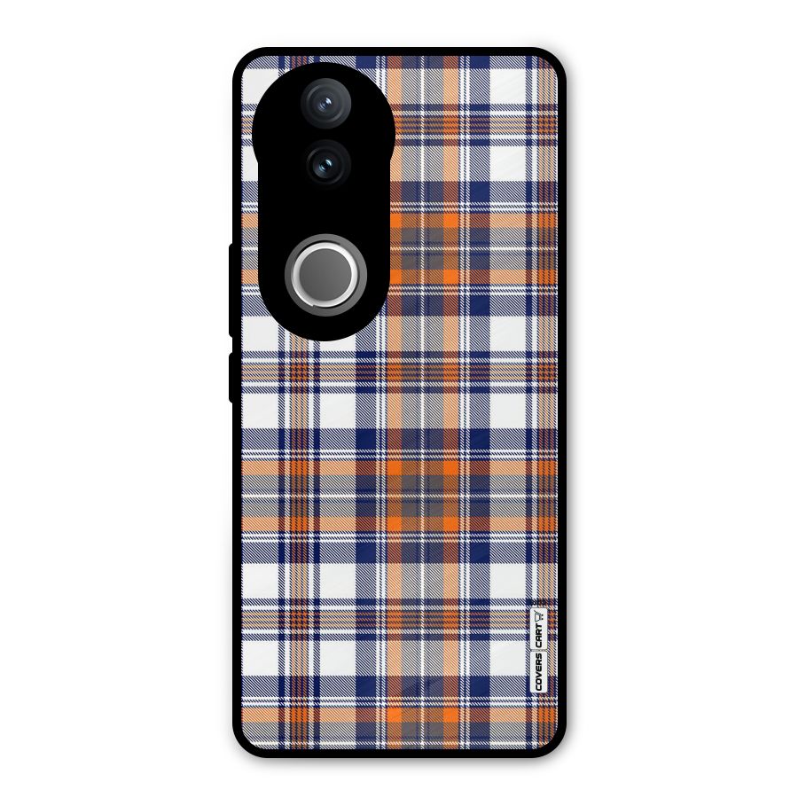 Shades Of Check Metal Back Case for Vivo V50e