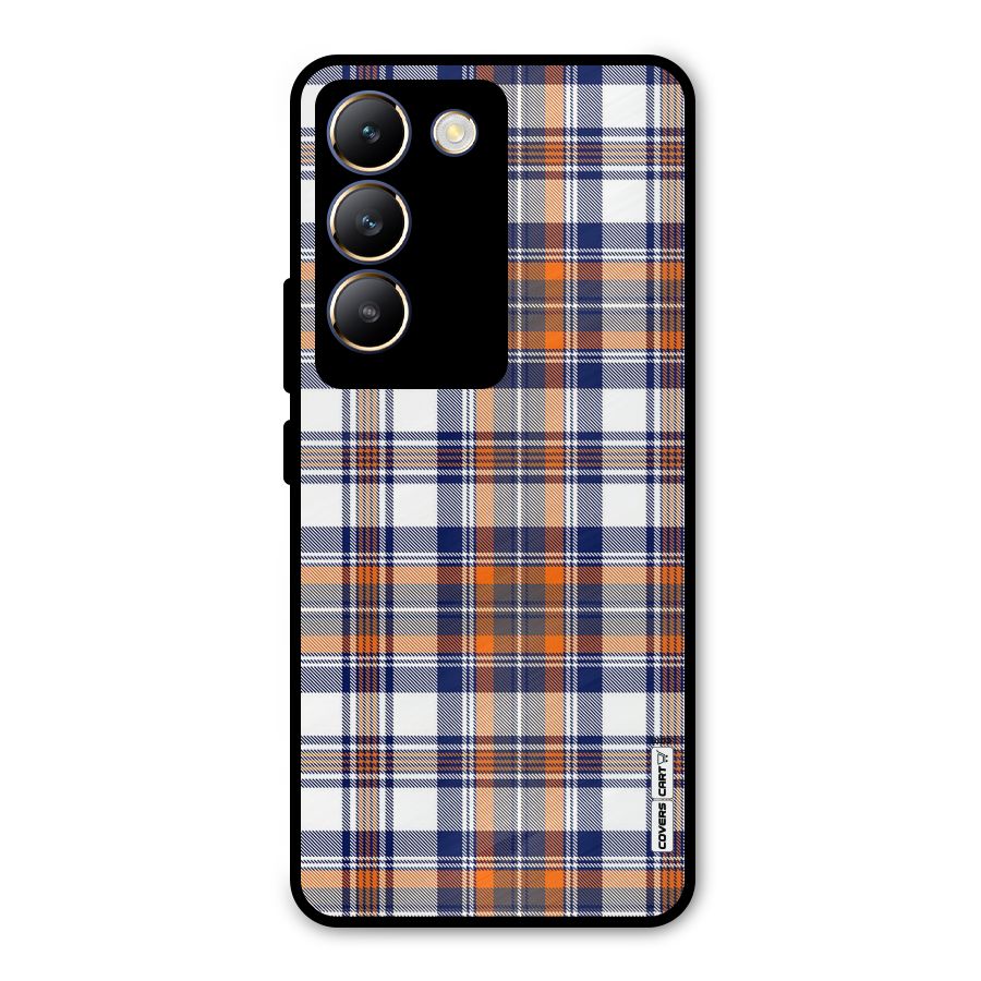 Shades Of Check Metal Back Case for Vivo Y200e