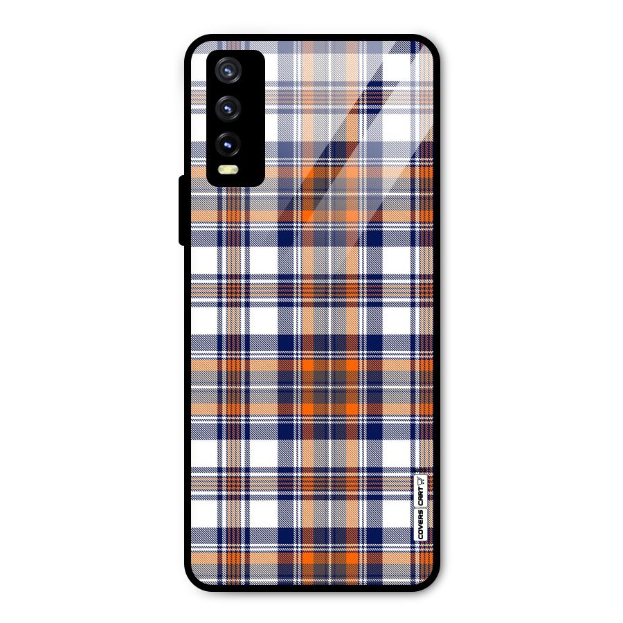 Shades Of Check Metal Back Case for Vivo Y20g