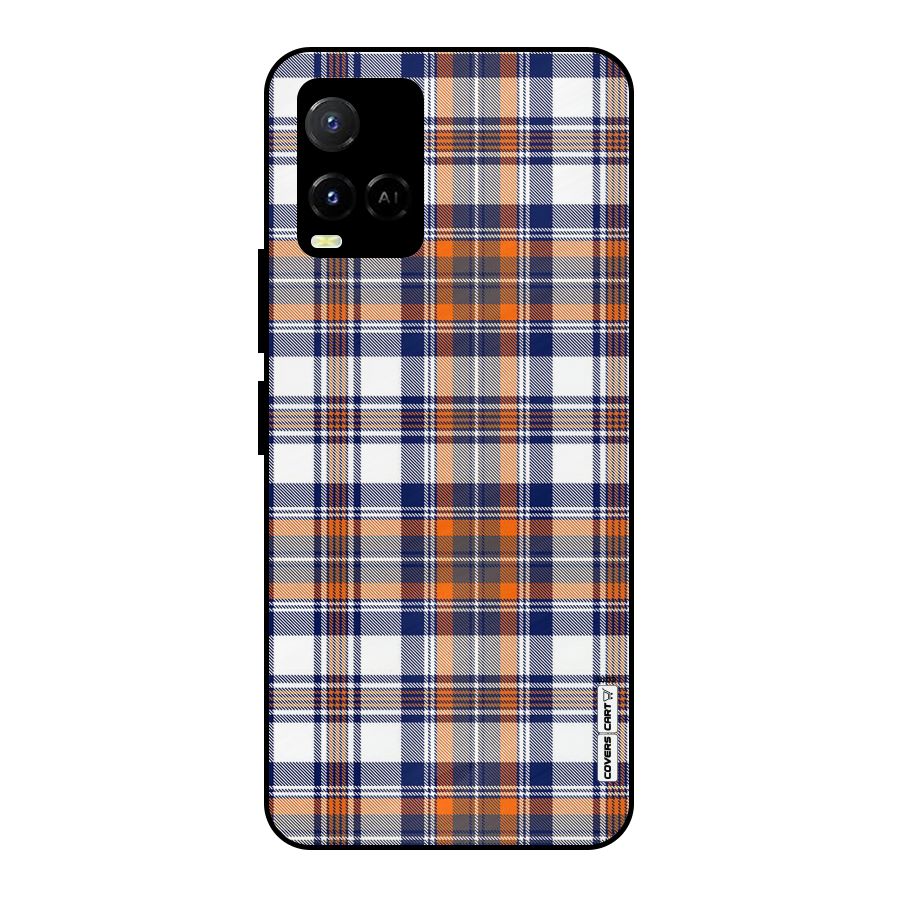 Shades Of Check Metal Back Case for Vivo Y21