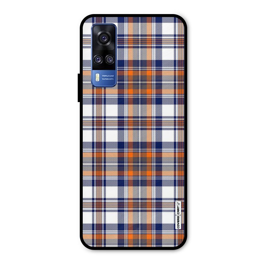 Shades Of Check Metal Back Case for Vivo Y31