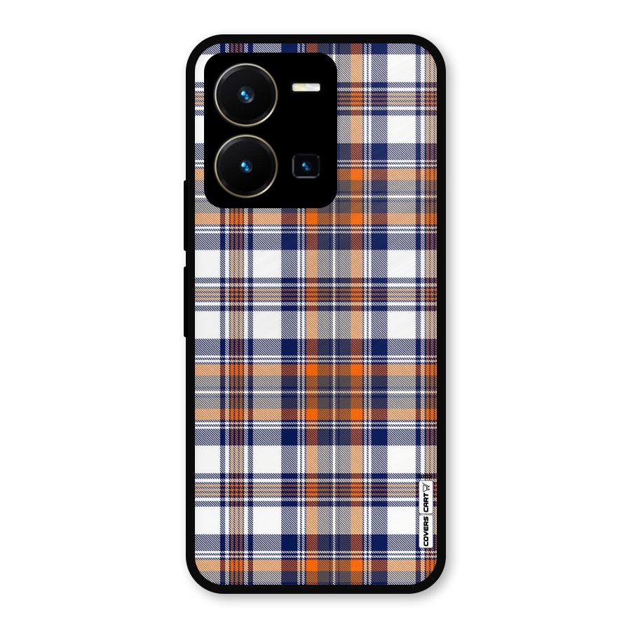 Shades Of Check Metal Back Case for Vivo Y35