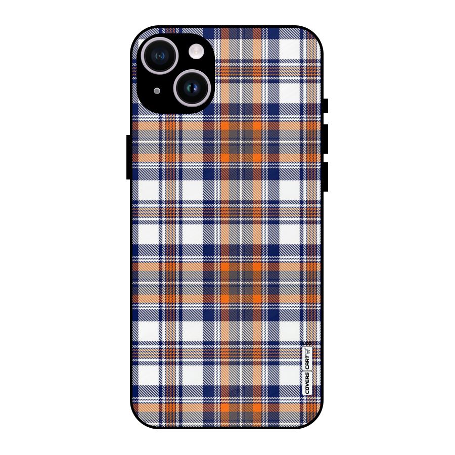 Shades Of Check Metal Back Case for iPhone 14 Plus