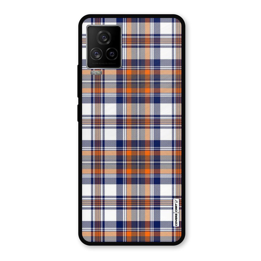 Shades Of Check Metal Back Case for iQOO 7 Legend 5G