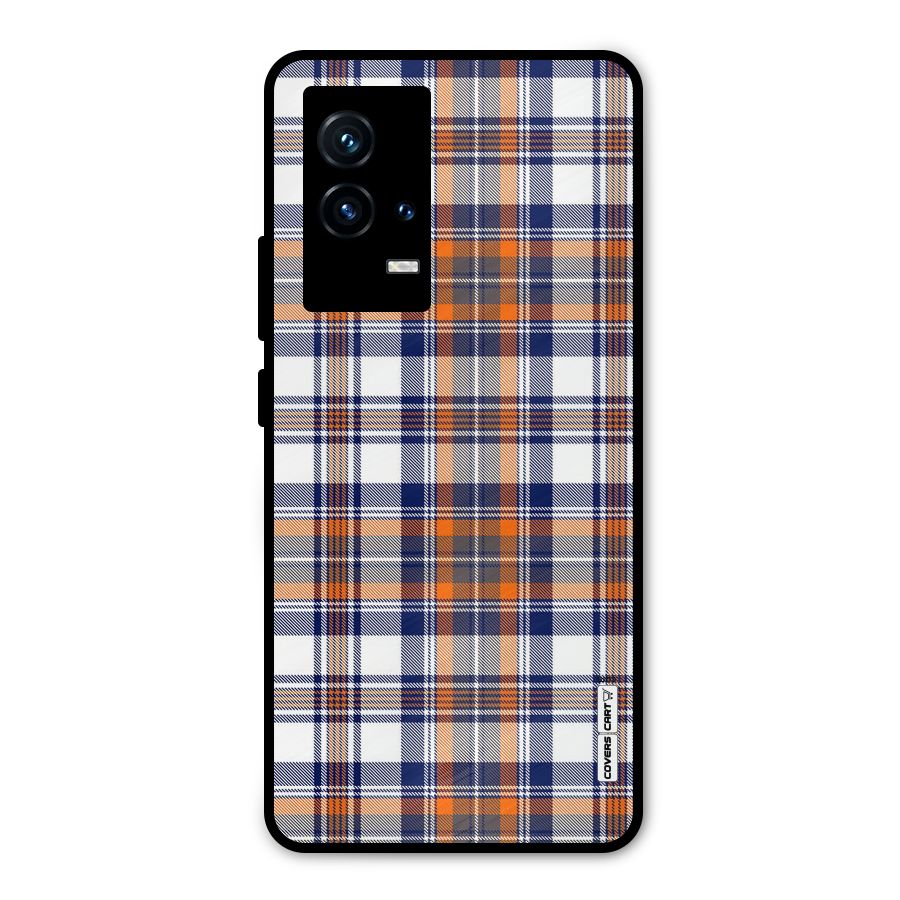 Shades Of Check Metal Back Case for iQOO 9 5G