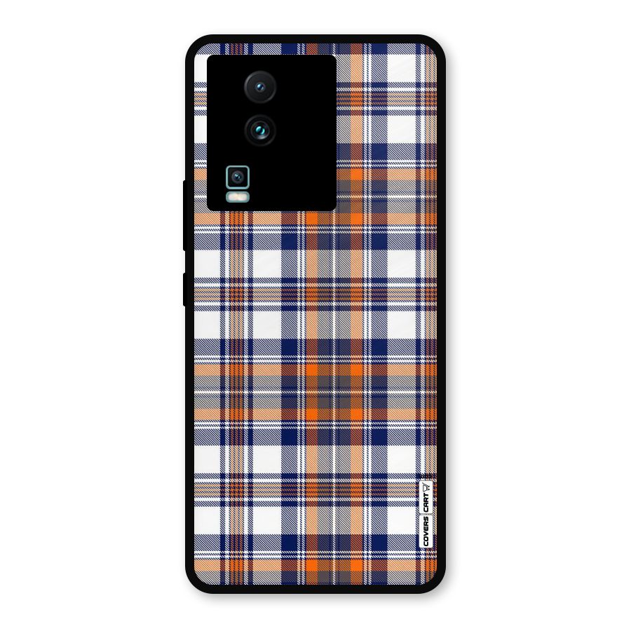 Shades Of Check Metal Back Case for iQOO Neo 7 Pro