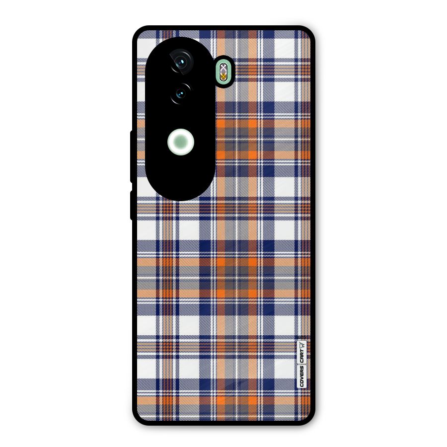 Shades Of Check Metal Back Case for iQOO Z9s