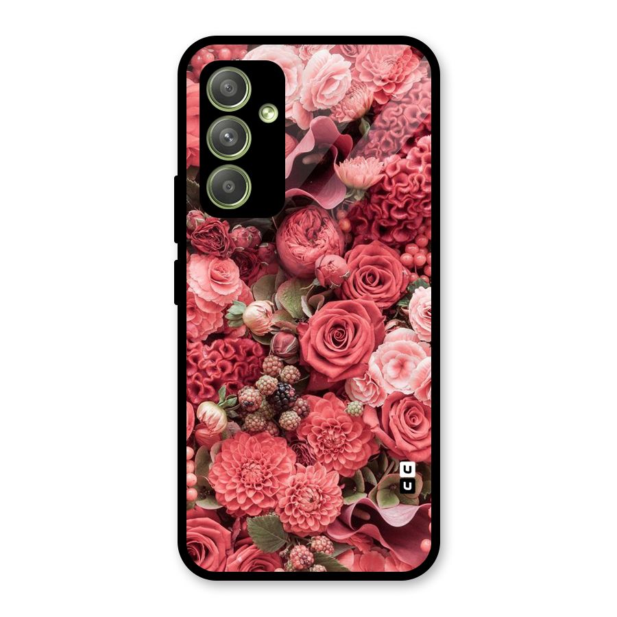Shades Of Peach Glass Back Case for Galaxy A54