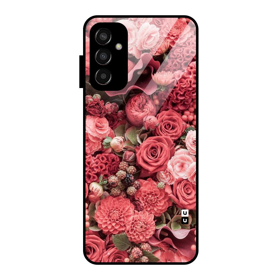 Shades Of Peach Glass Back Case for Galaxy F13