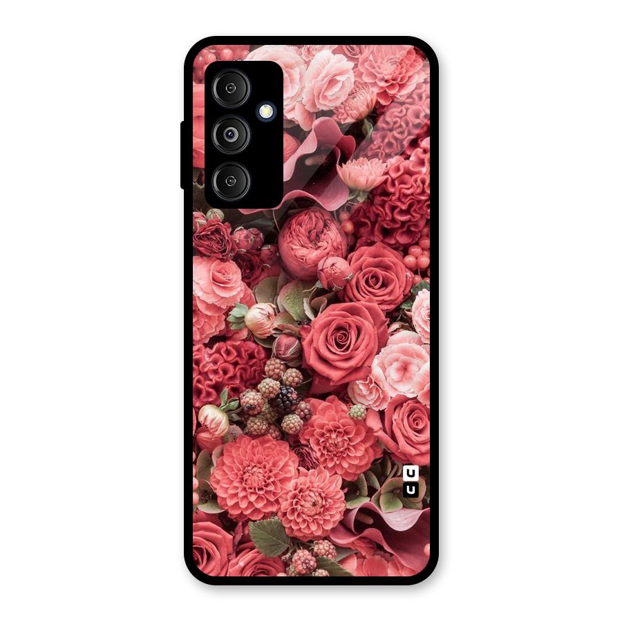 Shades Of Peach Glass Back Case for Galaxy M14 5G