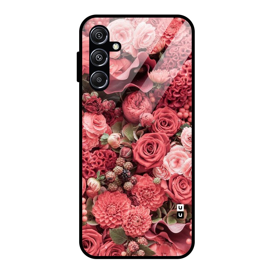 Shades Of Peach Glass Back Case for Galaxy M34 5G