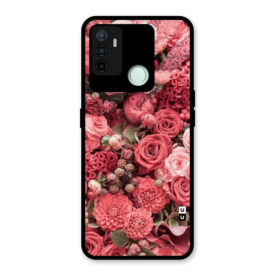 Shades Of Peach Glass Back Case for Oppo A53
