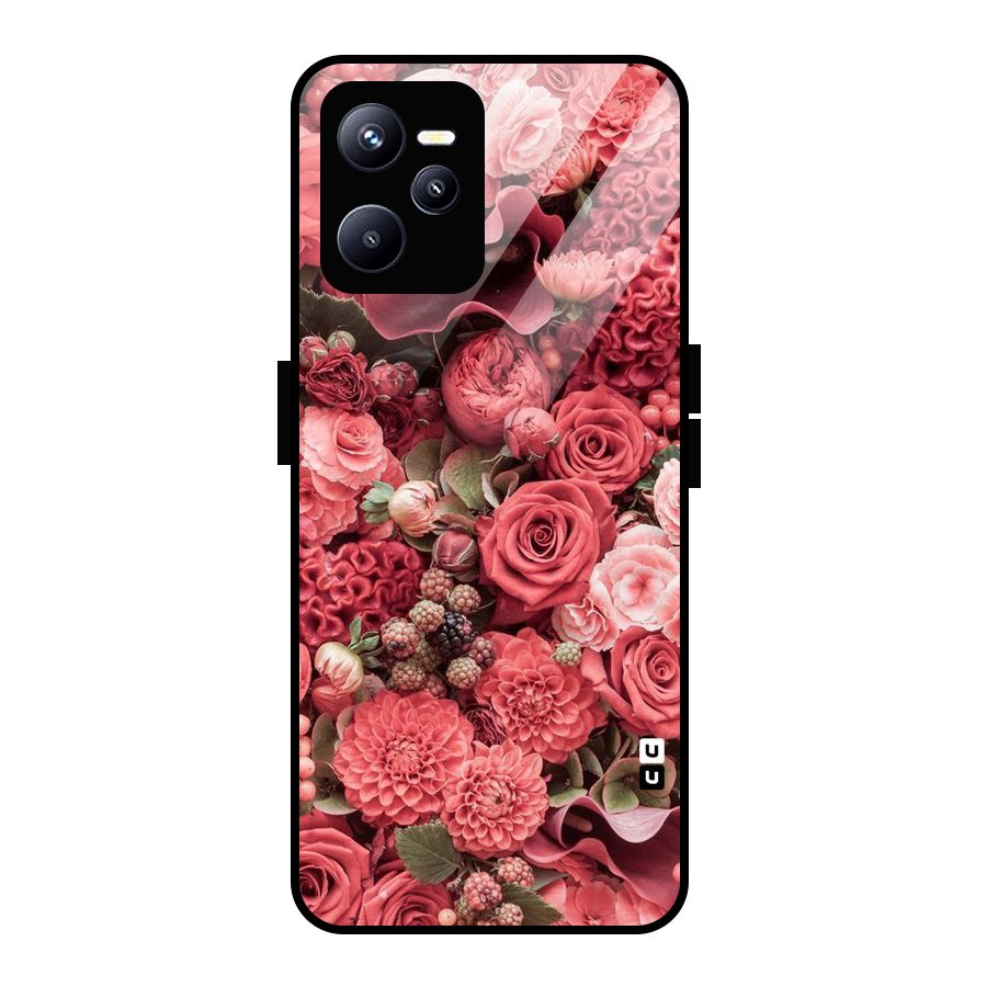 Shades Of Peach Glass Back Case for Realme C35