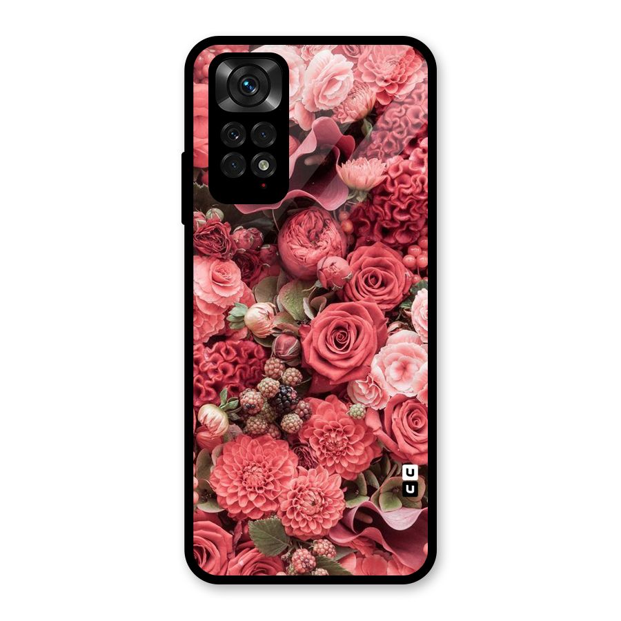 Shades Of Peach Glass Back Case for Redmi Note 11S
