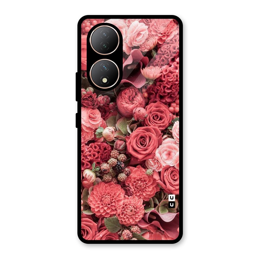 Shades Of Peach Glass Back Case for Vivo Y100A